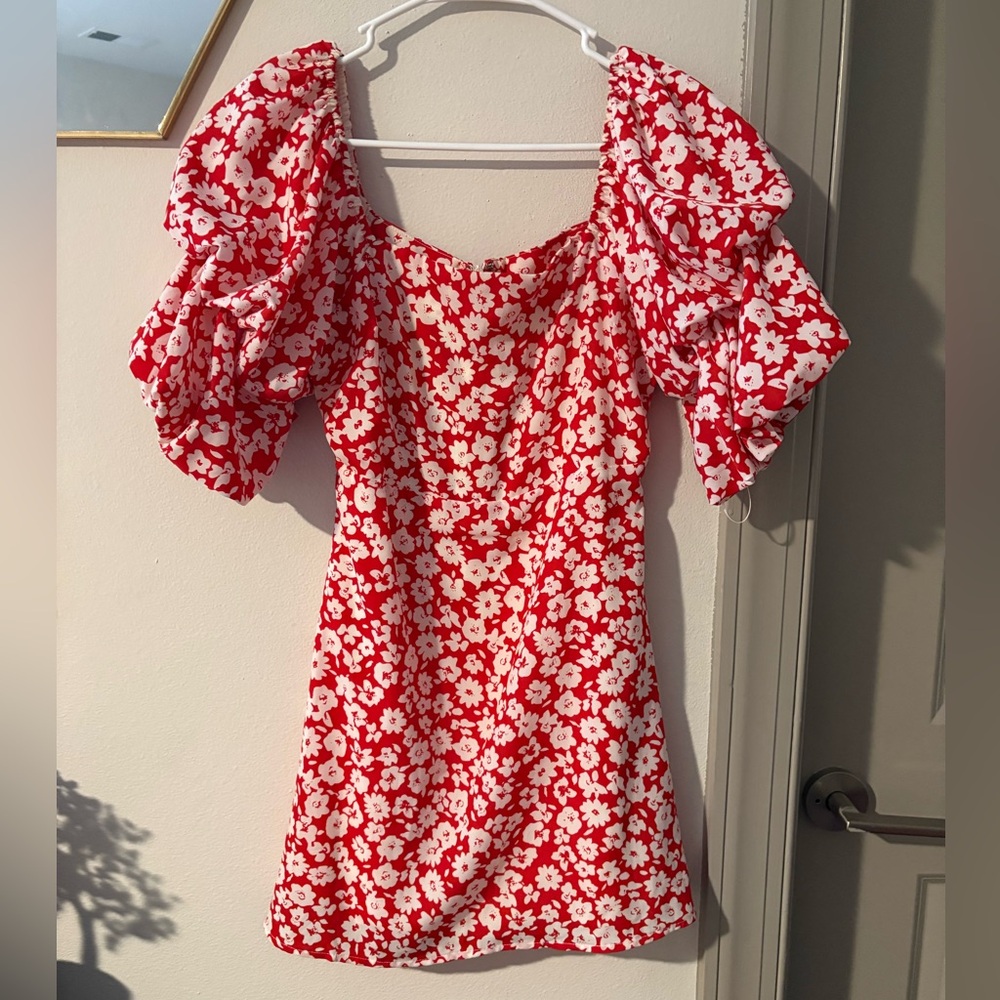Floral Puff Sleeve Dress